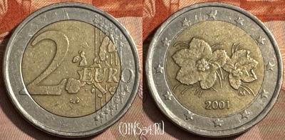 Финляндия 2 евро 2001 года, KM# 105, 468s-681