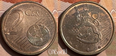 Финляндия 2 евроцента 2000 года, KM# 99, 467s-495
