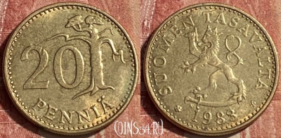 Финляндия 20 пенни 1983 года, KM# 47, 463r-184