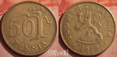 Финляндия 50 пенни 1979 года, KM# 48, 149m-110