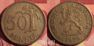 Финляндия 50 пенни 1979 года, KM# 48, 255i-061