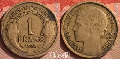 Франция 1 франк 1932 года, KM# 885, 153m-019