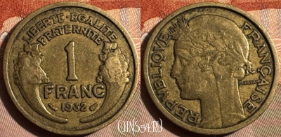 Франция 1 франк 1932 года, KM# 885, 354s-099