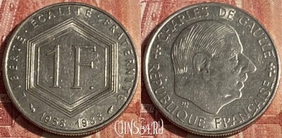 Франция 1 франк 1988 года, KM# 963, 426p-007 ♛