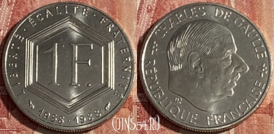 Франция 1 франк 1988 года, KM# 963, 426p-081 ♛