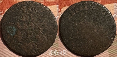 Франция 1 лиард 1693-1707 года, KM# 284, 407s-045