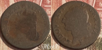 Франция 1/2 соль 1791 г., KM# 586, 090s-091 ♛