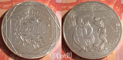 Франция 10 евро 2015 года Ag, KM# 2202, 500o-023