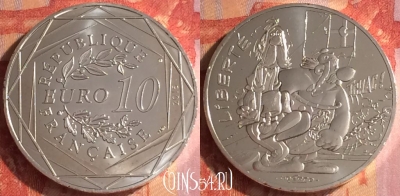 Франция 10 евро 2015 года Ag, KM# 2205, 500o-022