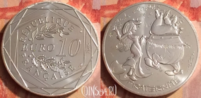 Франция 10 евро 2015 года Ag, KM# 2276, 401o-155 ♛