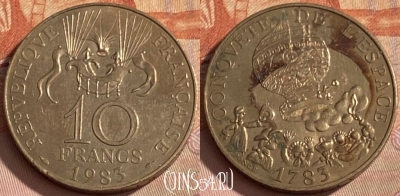 Франция 10 франков 1983 года, KM# 952, 363p-002 ♛