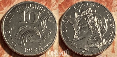 Франция 10 франков 1986 года, KM# 959, 500р-137 ♛