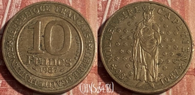 Франция 10 франков 1987 года, KM# 961d, 149q-007 ♛