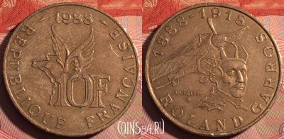 Франция 10 франков 1988 года, KM# 965, 225a-066