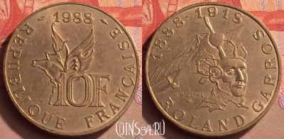 Франция 10 франков 1988 года, KM# 965, 425-040