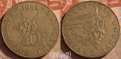 Франция 10 франков 1988 года, KM# 965, 486р-089 ♛
