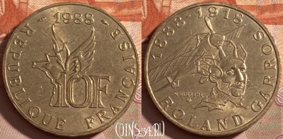 Франция 10 франков 1988 года, KM# 965, 490р-023 ♛