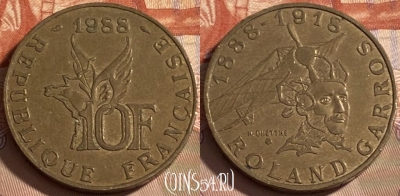 Франция 10 франков 1988 года, KM# 965, 497р-042 ♛