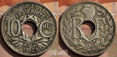 Франция 10 сантимов 1923 года, KM# 866a, 311s-031 ♛
