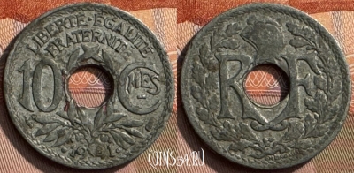 Франция 10 сантимов 1941 года, KM# 895, 264s-143
