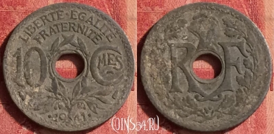 Франция 10 сантимов 1941 года, KM# 895, 341o-079