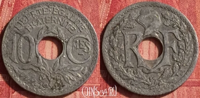 Франция 10 сантимов 1941 года, KM# 895, 345o-069