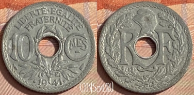 Франция 10 сантимов 1941 года, KM# 895, 383p-094 ♛