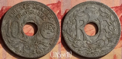 Франция 10 сантимов 1941 года, KM# 895, 404-067