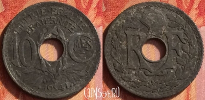Франция 10 сантимов 1941 года, KM# 895, 436o-034
