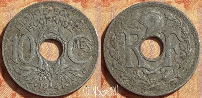 Франция 10 сантимов 1941 года, KM# 895, 448o-134
