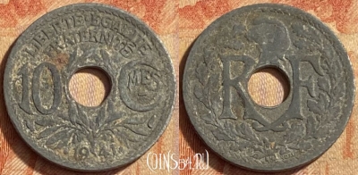 Франция 10 сантимов 1941 года, KM# 895, 451o-052