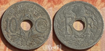 Франция 10 сантимов 1941 года, KM# 895, 451o-056