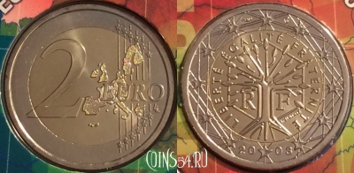 Франция 2 евро 2003 года, KM# 1289, BU, 401n-130 ♛