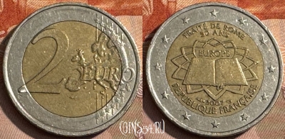 Франция 2 евро 2007 года, KM# 1460, 468s-676