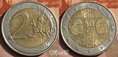 Франция 2 евро 2013 года, KM# 2094, 468s-667