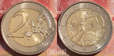 Франция 2 евро 2017 года, Огюст Роден, UNC, 077c-024