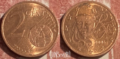 Франция 2 евроцента 2006 года, KM# 1283, 080s-044