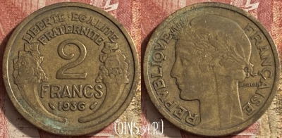 Франция 2 франка 1936 года, KM# 886, 065p-074