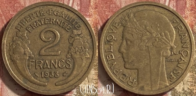 Франция 2 франка 1938 года, KM# 886, 065p-010