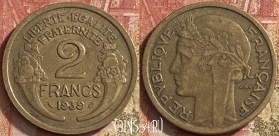 Франция 2 франка 1939 года, KM# 886, 065p-134