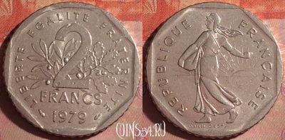 Франция 2 франка 1979 года, KM# 942.1, 049i-165