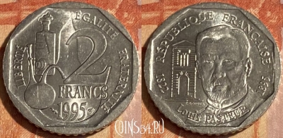 Франция 2 франка 1995 года, KM# 1119, 463q-092 ♛