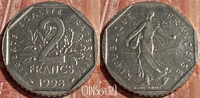 Франция 2 франка 1998 года, KM# 942.1, 172q-131
