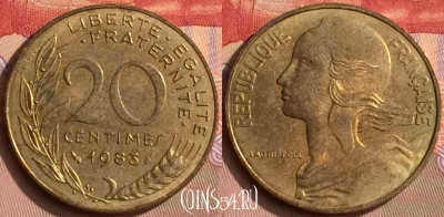 Франция 20 сантимов 1983 года, KM# 930, 448-013