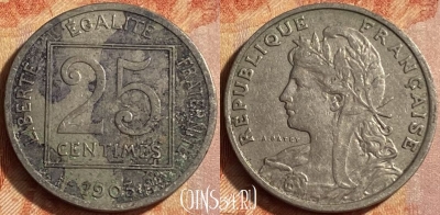 Франция 25 сантимов 1903 года, KM# 855, 451o-121
