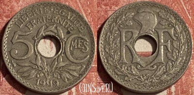 Франция 5 сантимов 1919 года, KM# 865, 127q-045 ♛