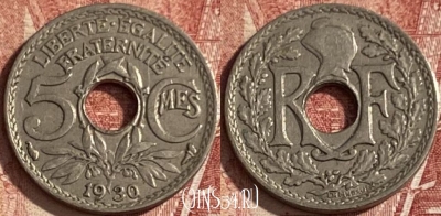Франция 5 сантимов 1930 года, KM# 875, 075q-022 ♛