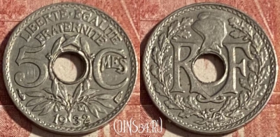 Франция 5 сантимов 1932 года, KM# 875, 415p-026 ♛