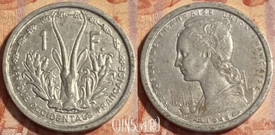 Экваториальная Африка 1 франк 1948 г., KM# 6, 498р-057 ♛