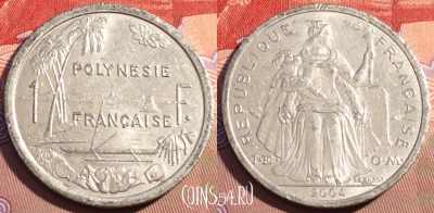 Французская Полинезия 1 франк 1994 г., KM# 11, 092b-057